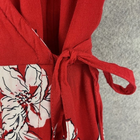 Abercrombie & Fitch Red Flutter Sleeve Sundress - Picture 3 of 8